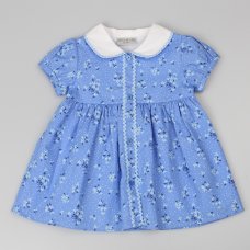 D32726: Baby Girls All Over Print Lined Dress  (1-2 Years)